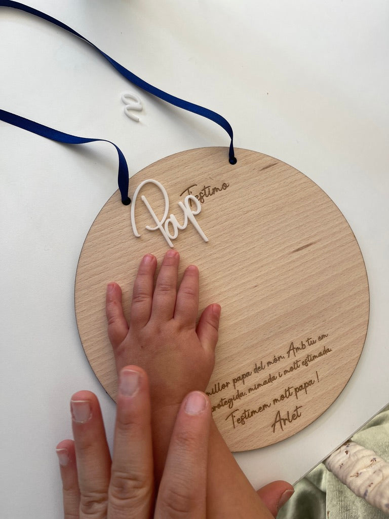 Placa día del padre