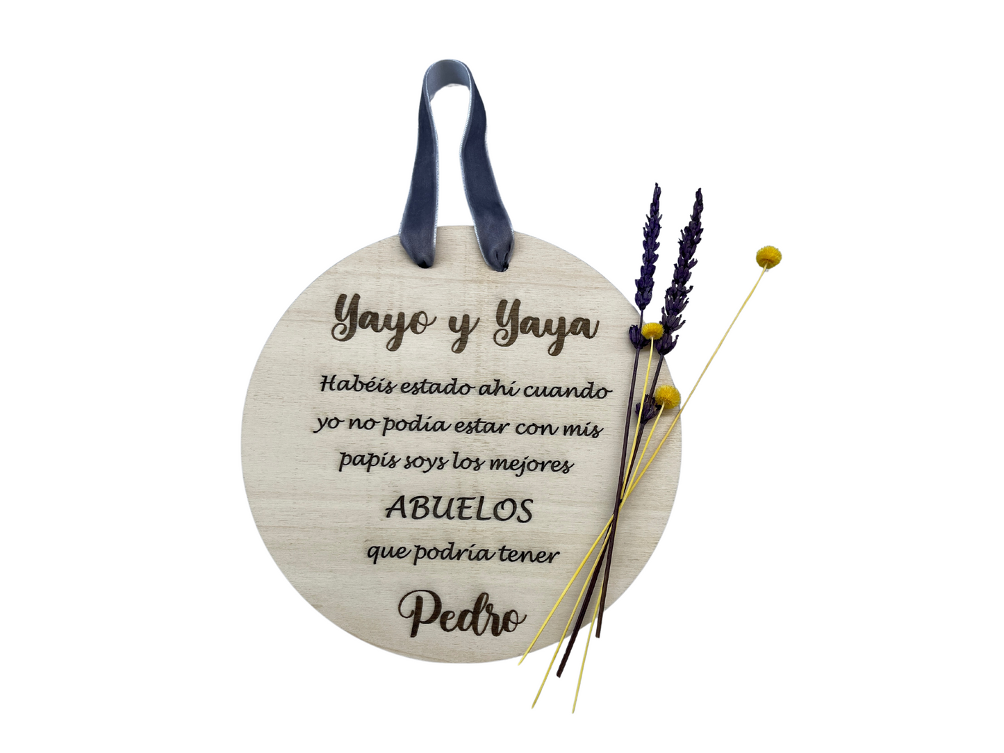 Placa Personalizada con Frase y Nombres