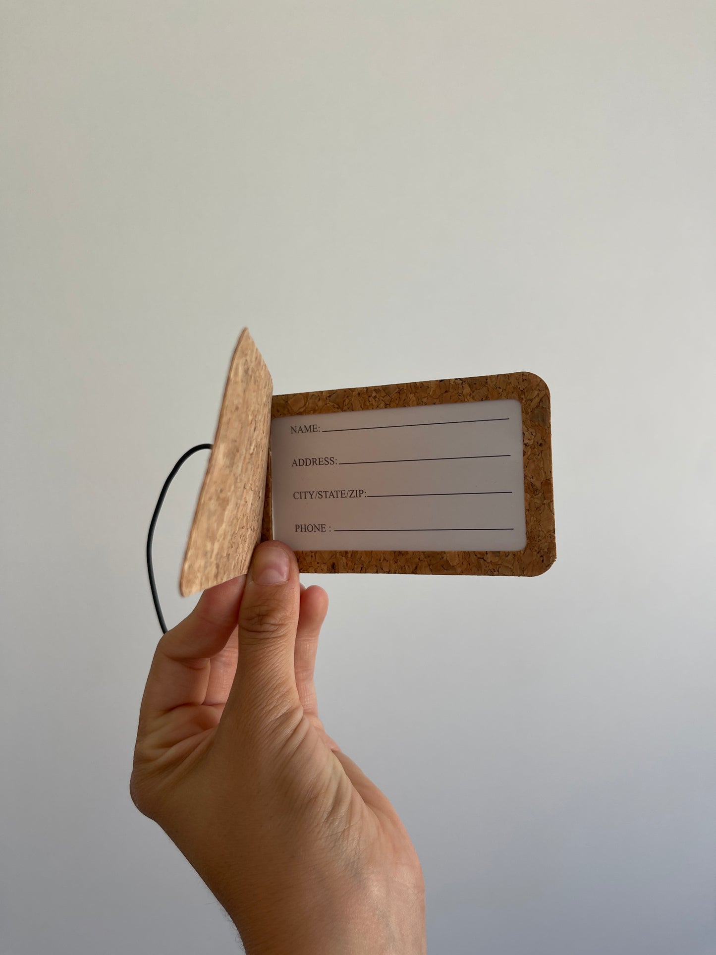 Tarjeta personalizada para maletas