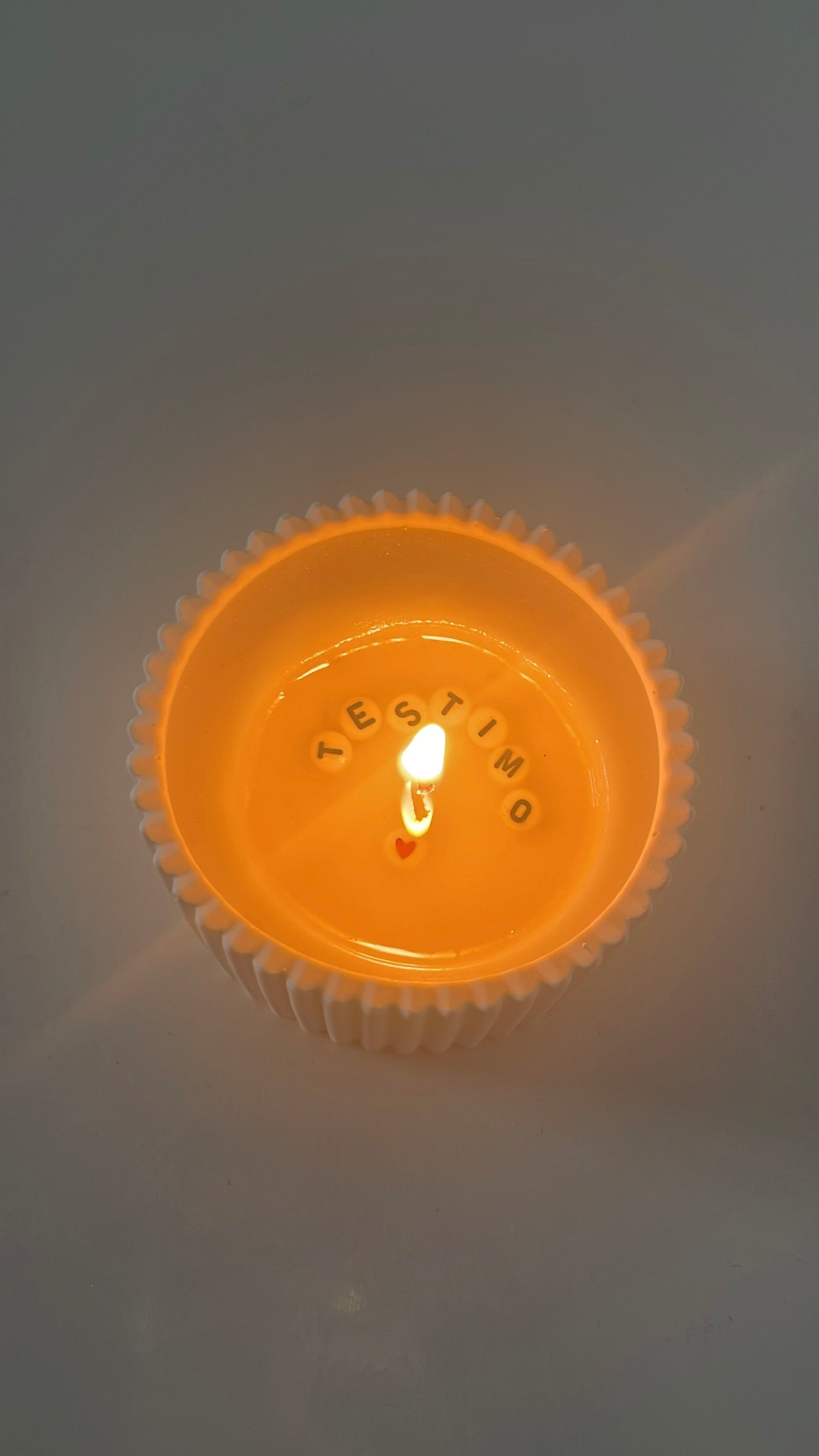 Taller de velas con mensaje secreto