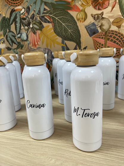 Botella personalizada con nombre