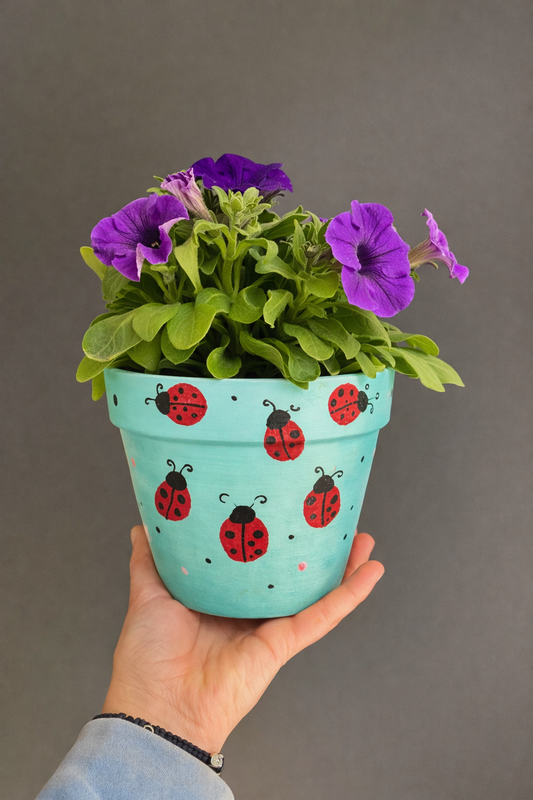 Taller decoración tiesto y planta