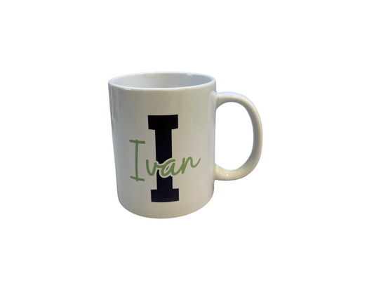 Taza Personalizada con Inicial y Nombre