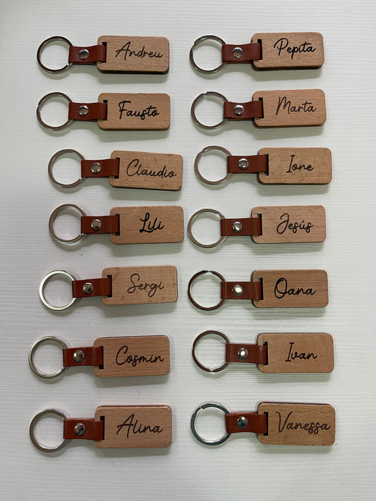 Llaveros de Madera Personalizables marcasitios