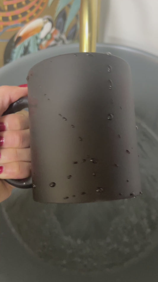 Taza mágica con mensaje secreto