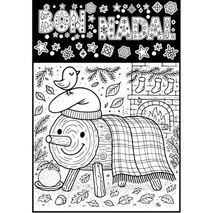 Lámina terciopelo Navidad Tió de Nadal